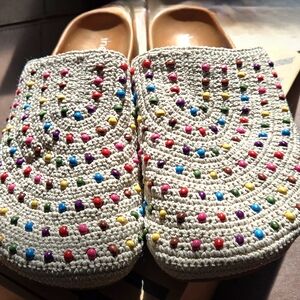 Bolinas Crochet Clog The Sak Size 10 Ecru